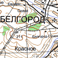 Топографическая карта белгородская область