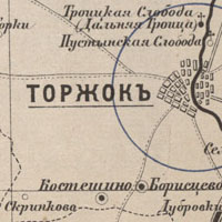 Карта уездов тверской губернии 1873 1915